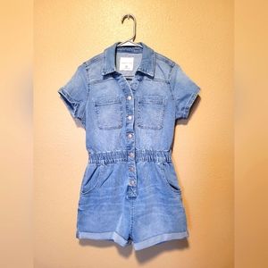 Denim Romper